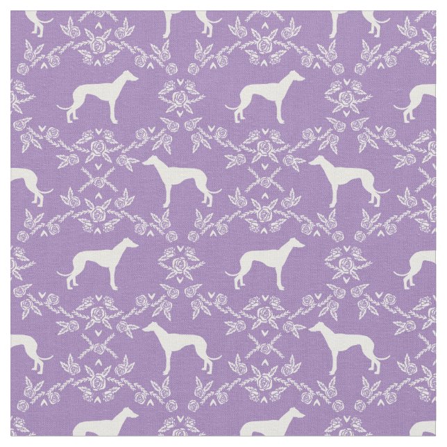 Tecido silhueta de cão de galgos (Detalhe)