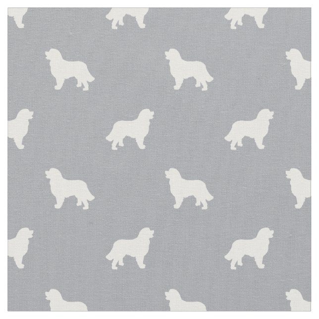 Tecido Silhueta de cinzas de Cachorro Bernese (Detalhe)