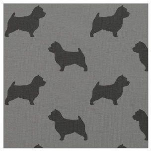 Tecido Silhueta de Norwich Terrier