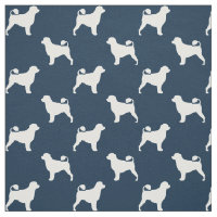 Silhuetas de Cão de Água Português Azul e Branco