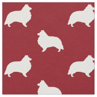 Silhuetas de Shetland Sheepdog Cachorros Vermelho 