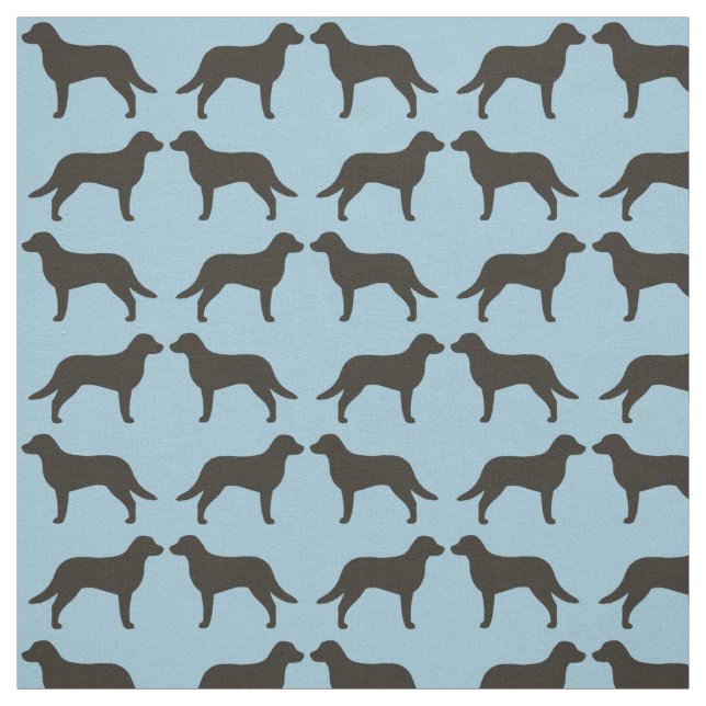 Tecido Silhuetas do Retriever da Baía de Chesapeake Chess (Modelo)