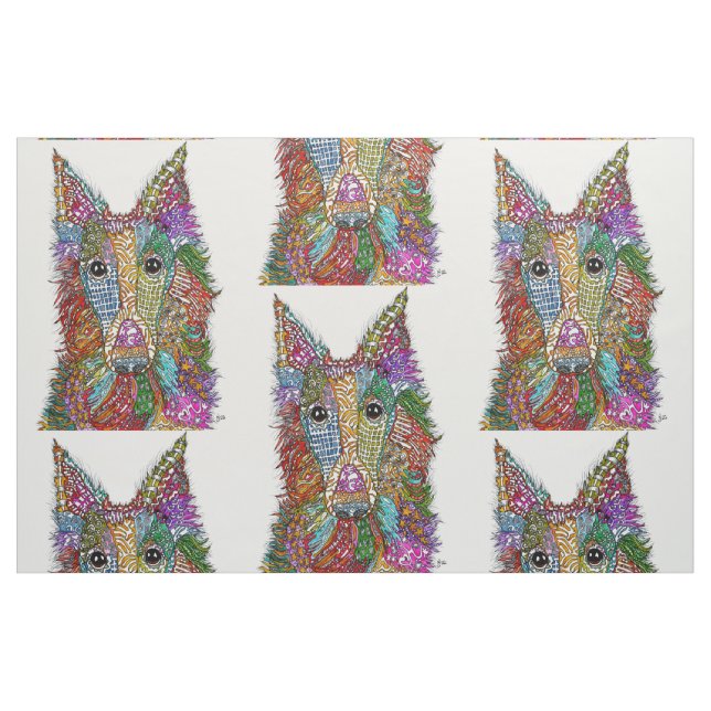 Tecido Silken Windhound Dog (Fat Quarter)