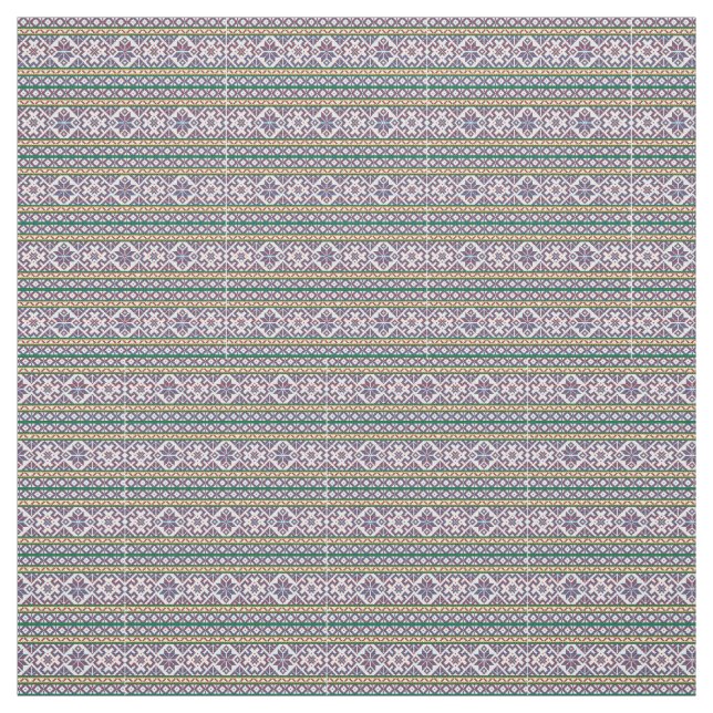 Tecido Símbolo antigo multicolorido tribal design de arte (Modelo)