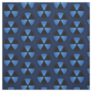 Tecido Símbolo azul da radiação