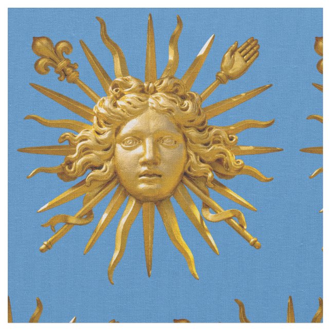 Tecido Símbolo de Luís XIV o Rei Sol (Detalhe)