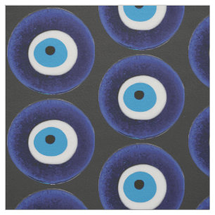 Tecido Símbolo de Mau de proteção ocular muleta azul p