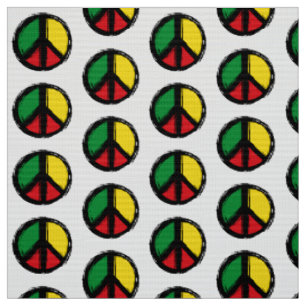 Tecido Símbolo de paz com cores de reagoga