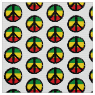 Tecido Símbolo de paz com estilo reaggage