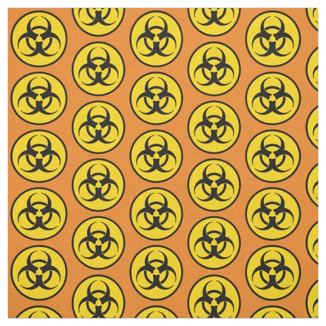 Tecido Símbolo de perigo amarelo (Modelo)