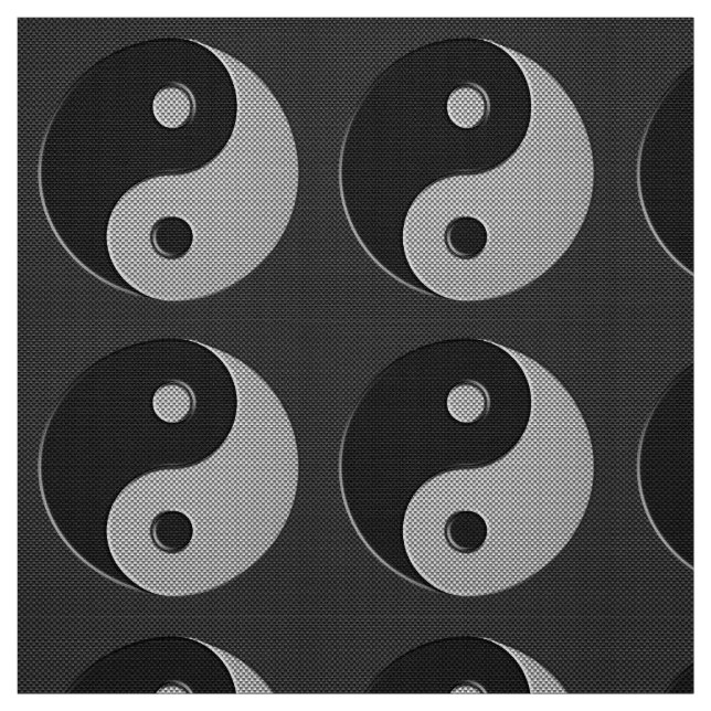Tecido Símbolo de Yin Yang no estilo da fibra do carbono (Modelo)