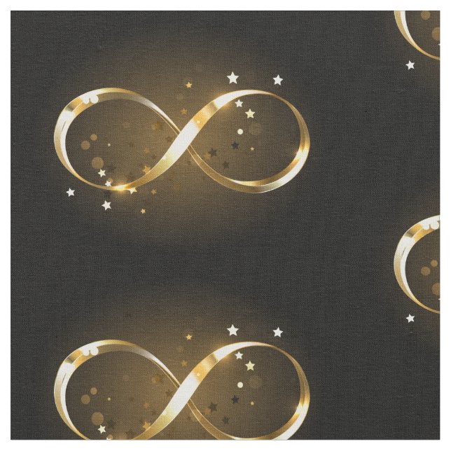 Tecido Símbolo Infinity do ouro (Detalhe)