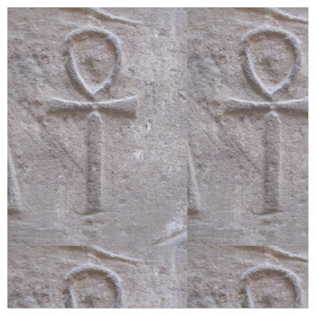 Tecido Símbolo jeroglífico de Ankh do egípcio da vida (Detalhe)