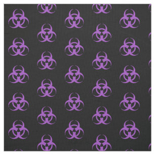 Tecido Símbolo roxo do Biohazard
