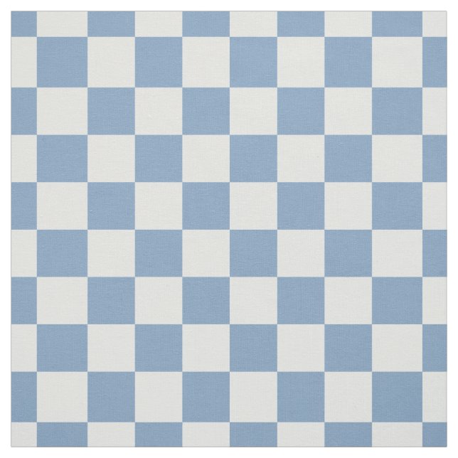 Tecido Simple Chambray Blue Gingham Check Quilting (Modelo)