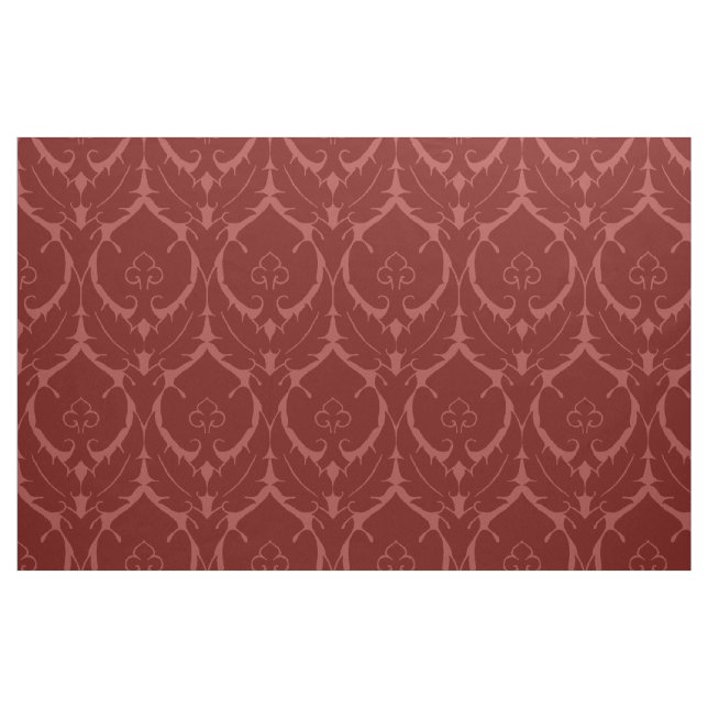 Tecido Simples Renascentismo Damask, Brick Red (Fat Quarter)