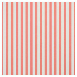 Tecido Simples Stripes Padrão Coral/Trendência Branca