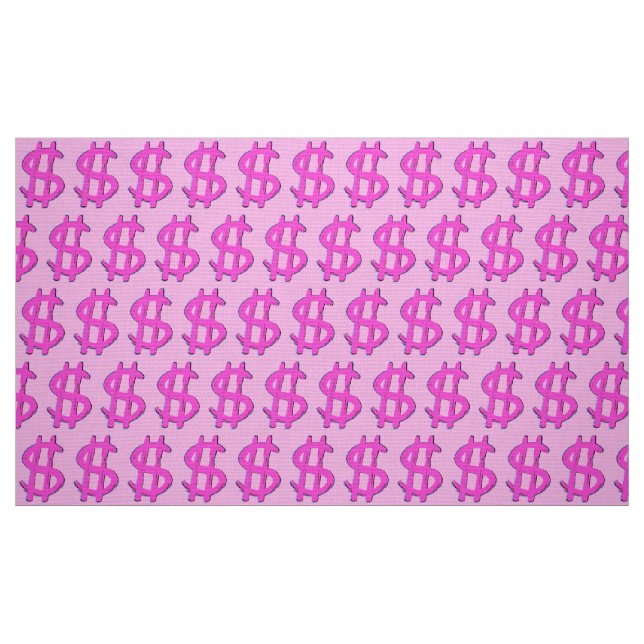 Tecido Sinal de Dólar Rosa (Fat Quarter)
