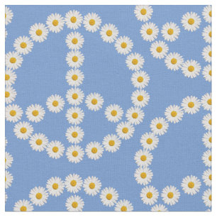 Tecido sinal de paz daisies daisy boho