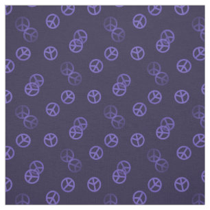 Tecido Sinal de paz roxo