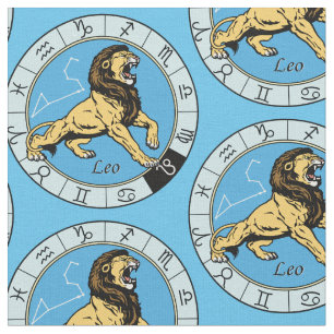 Tecido sinal zodiótico leo astrológico
