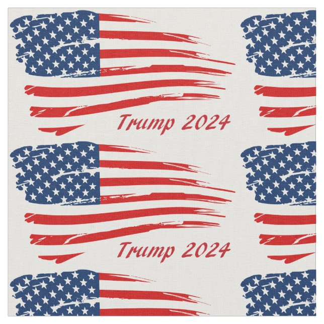 Tecido Sinalizador de Batalha de Trump 2024 (Detalhe)