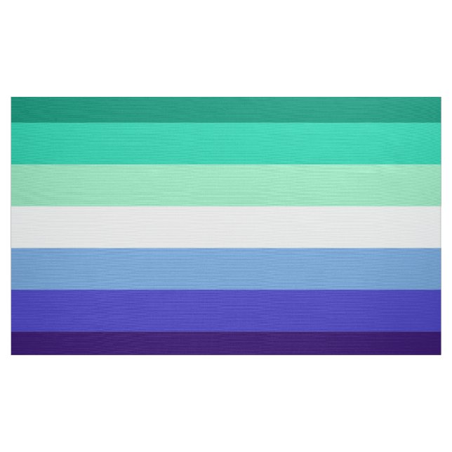 Tecido Sinalizador do Orgulho de gay (Azure & Blue) (Jarda)