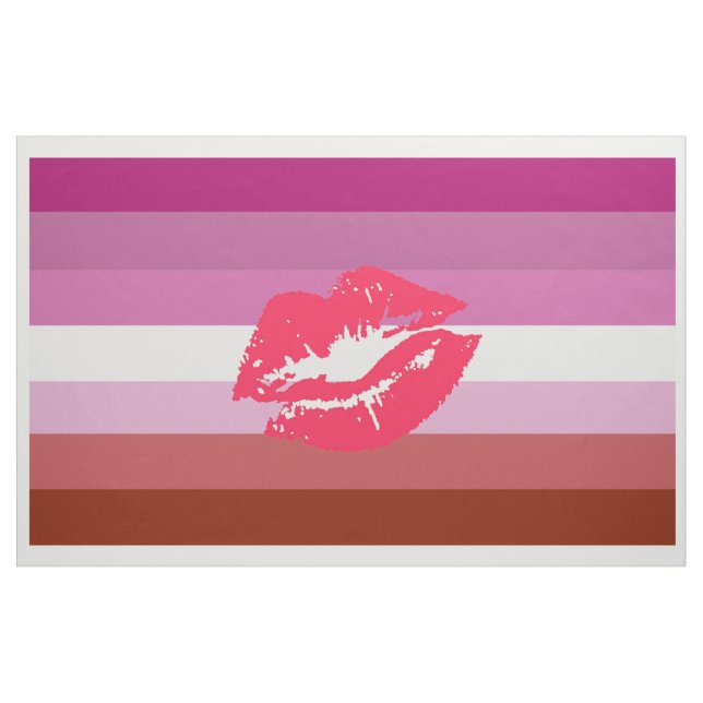 Tecido Sinalizador do Orgulho Lésbico Lipstick (Jarda)