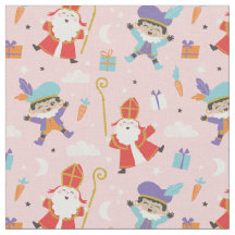 Sinterklaas bonitinho e padrão do Piet a rosa