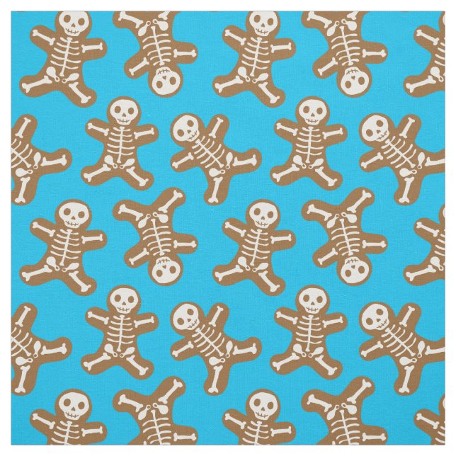 Tecido Skeleton Gingerbird Man Patterno (Modelo)