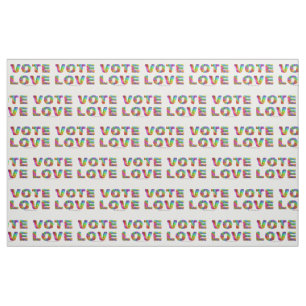 Tecido SlipperyJoe voto amor igualdade pelo pelo colorido