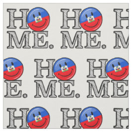 Tecido Smiling Haitian Flag Housearming