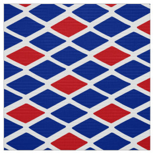 Tecido Snakeskin Red White Blue Diamond
