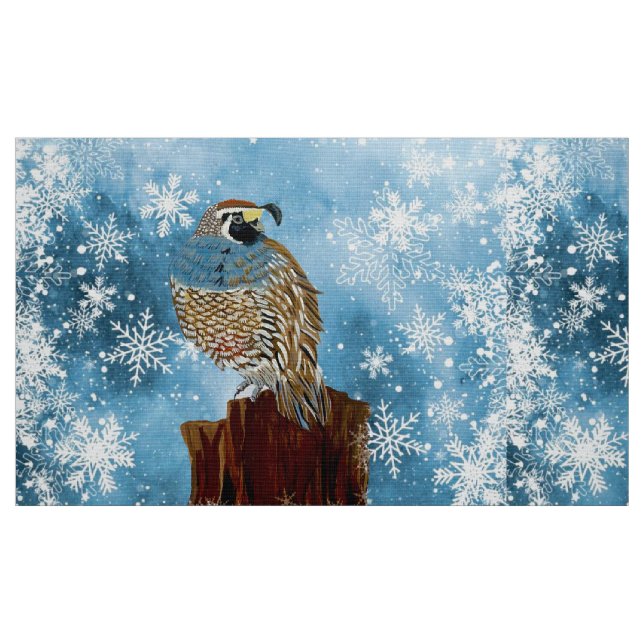 Tecido Snowflake Quail (Fat Quarter)