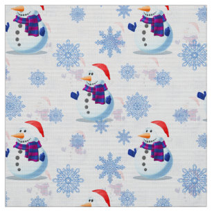 Tecido Snowman de Natal