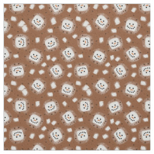 Tecido Snowman Hot Cocoa