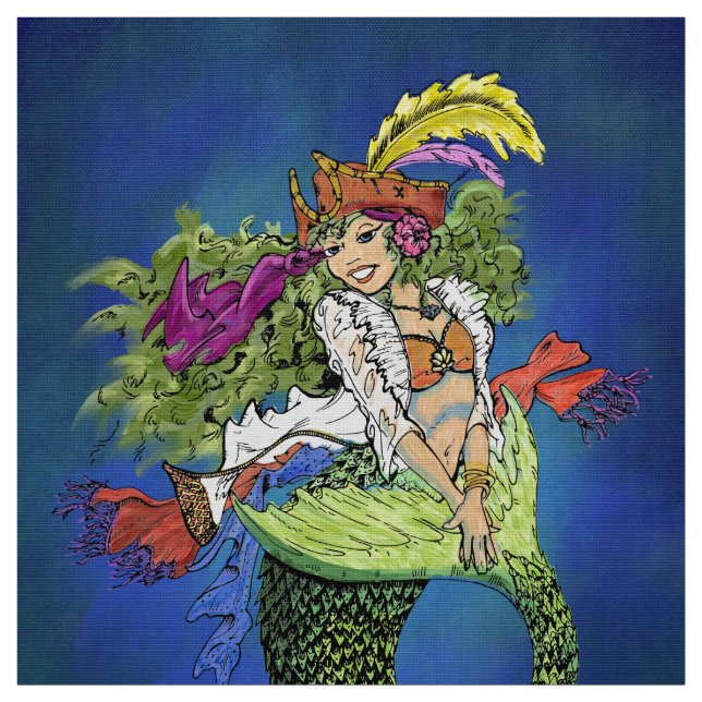 Tecido Sob o mar (Modelo)