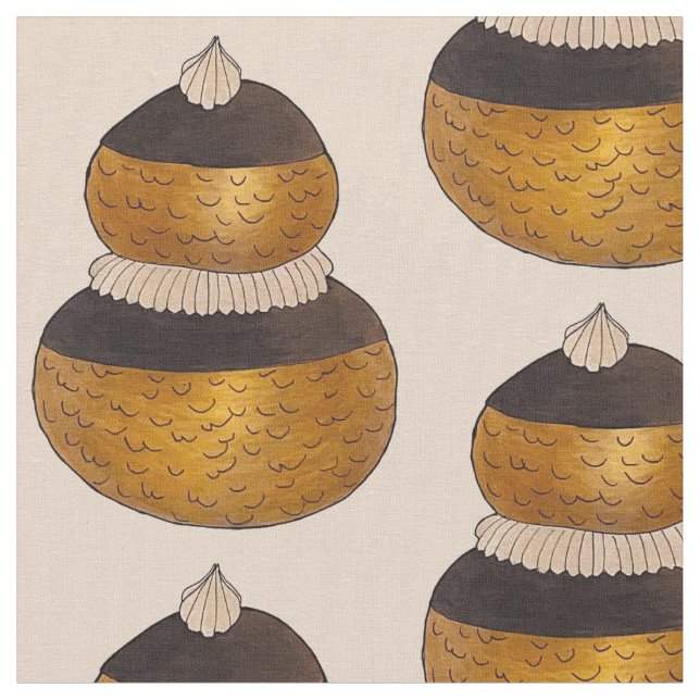 Tecido Sobremesa Religieuse Francesa de Massa Choux com C (Detalhe)