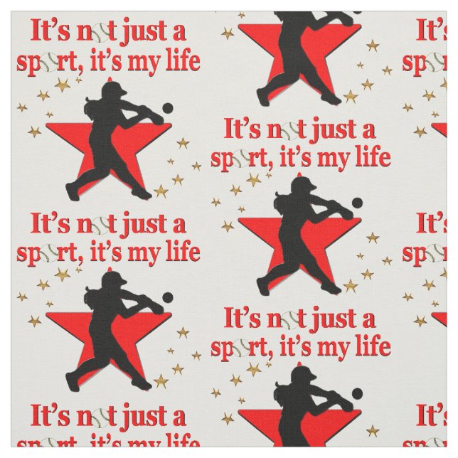 TECIDO SOFTBALL RED STAR É MEU DESIGN DE VIDA (Modelo)