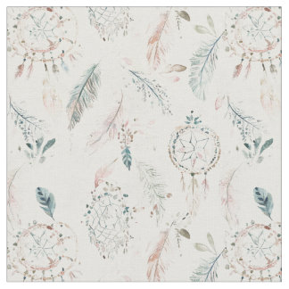 Tecido SONHADOR BOHO e Penas