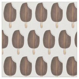 Tecido Sorvete de Chocolate Escuro Comida de Cola