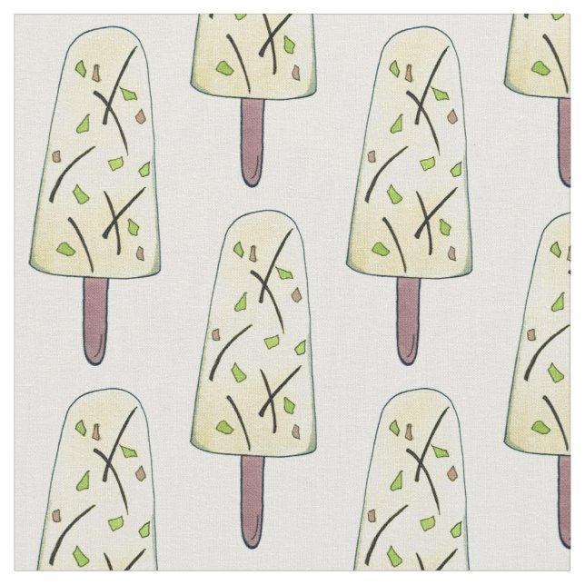 Tecido Sorvete de Comida índia Kulfi Qulfi congelado (Detalhe)