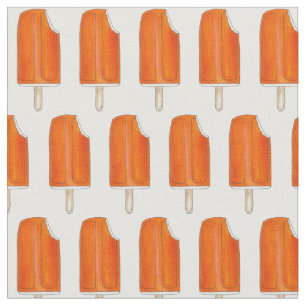 Tecido Sorvete de Creamsiclo de Creme Laranja n'