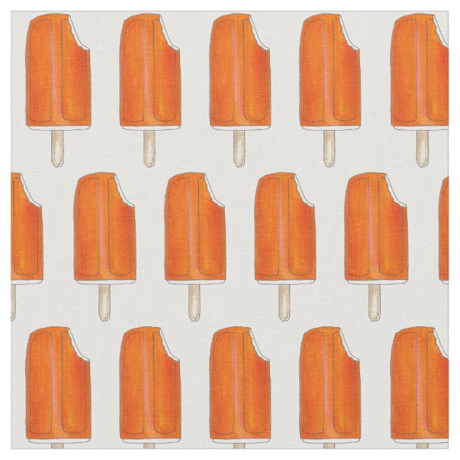 Tecido Sorvete de Creamsiclo de Creme Laranja n' (Detalhe)