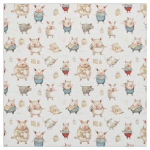 Tecido Sowful Delight: Whimsy Pig