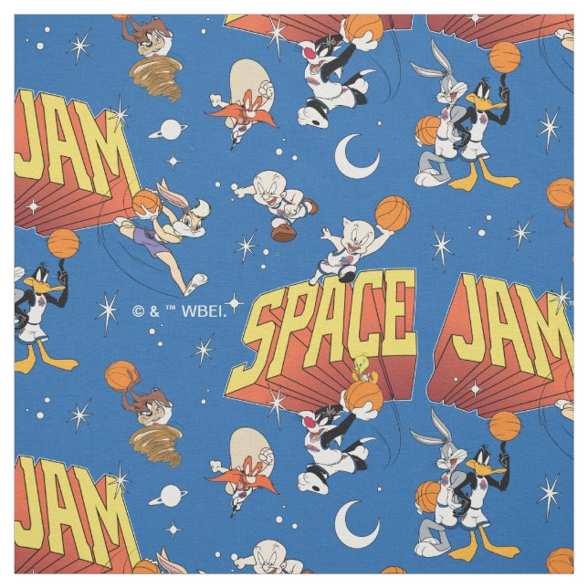 Tecido SPACE JAM™ TUNE SQUAD™ Outter Space Pattern (Modelo)