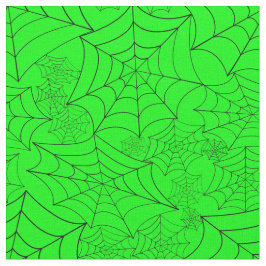 Tecido spiderweb halloween gothic spider web acid green