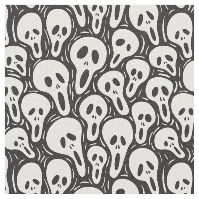Tecido Spooky Ghost Pattern (Detalhe)
