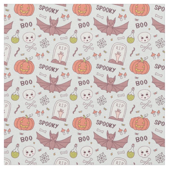 Tecido Spooky Halloween (Detalhe)