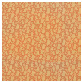 Tecido Spooky Orange Ghosts Halloween